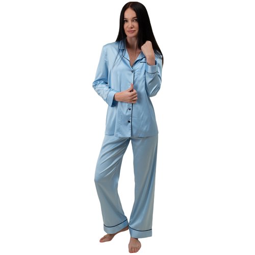 Купить Пижама NICOLE HOME, размер XL, голубой
шелковая пижама Nicole home - один из сам...
