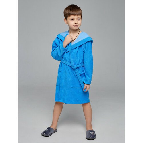 Купить Халат Дети в цвете, размер 40-140, голубой
Мягкий махровый халат незаменим в пов...