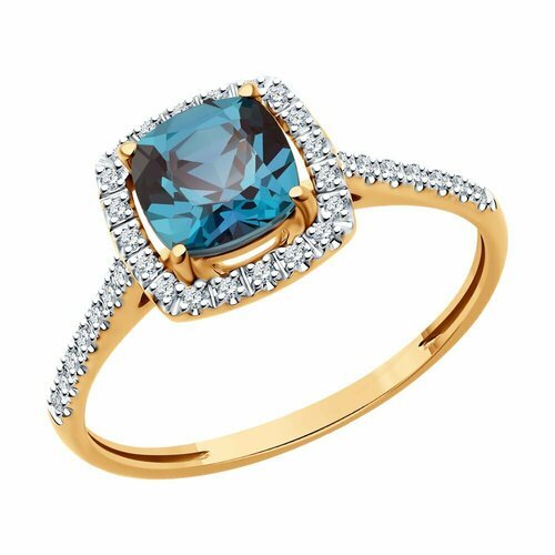 Купить Кольцо Diamant, красное золото, 585 проба, размер 18
Кольцо из золота с бриллиан...