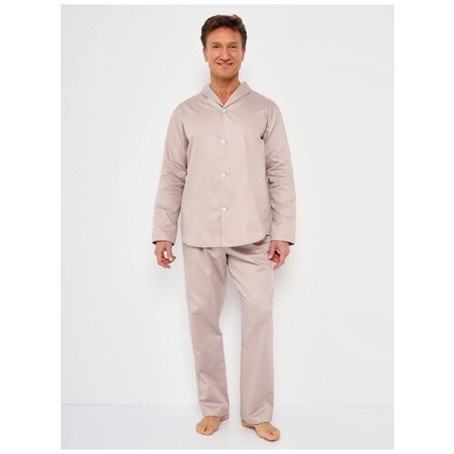 Купить Пижама Малиновые сны, размер 54, бежевый
Уютный комплект с брюками и рубашкой. Р...