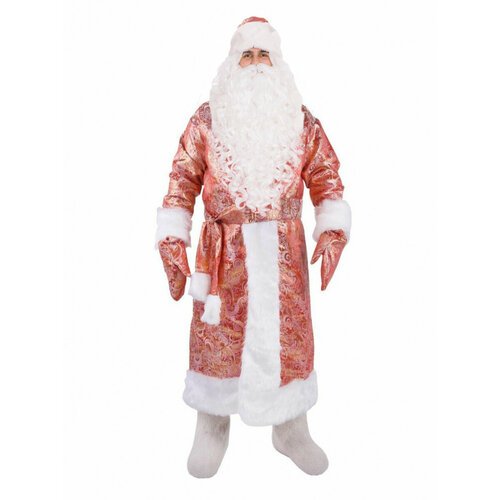 Купить Костюм Деда Мороза "Парча" красный
Материал:<br>парча, искусственный мех длиннош...