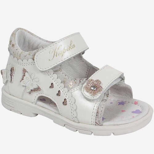 Купить Сандалии Kapika, размер 20, бежевый
Модные сандалии для девочки из натуральной к...