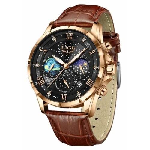 Купить Наручные часы LIGE, золотой
Изысканные мужские кварцевые наручные часы Lige – ст...