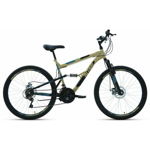 Купить Велосипед горный двухподвес ALTAIR MTB FS 26 2.0 disc 26" 16" бежевый/черный RBK...