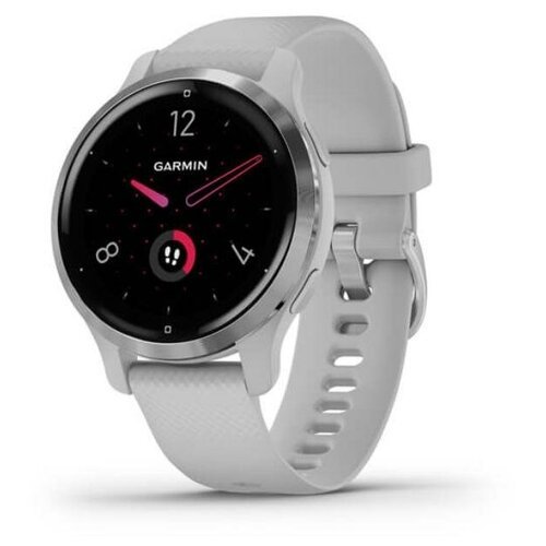 Купить Смарт-часы Garmin Venu 2S, Wi-Fi, GPS, серебристые с силиконовым ремешком (010-0...