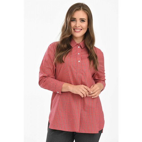 Купить Блуза SVESTA, размер 58, красный
Стильная блуза в полоску выполнена из натуральн...