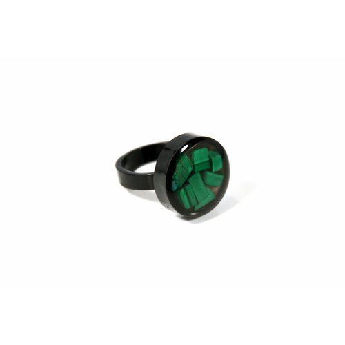 Купить Кольцо Карамба, малахит, размер 21, зеленый, черный
Стильное кольцо из ювелирной...