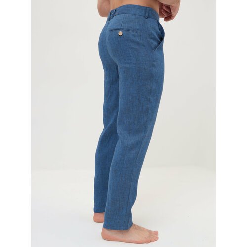 Купить Брюки andLLyou Летняя классика, размер 44, синий
<p> Льняные мужские брюки - это...