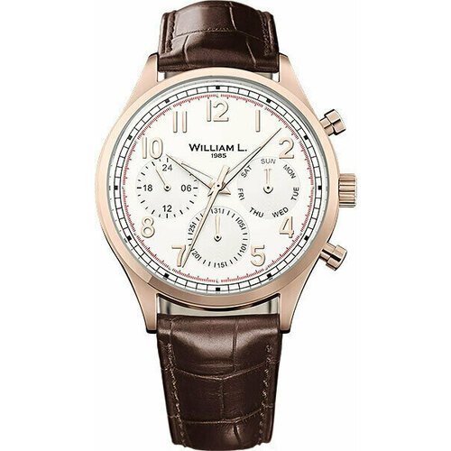 Купить Наручные часы Классика, коричневый, белый
Часы-хронограф мужские William L Vinta...