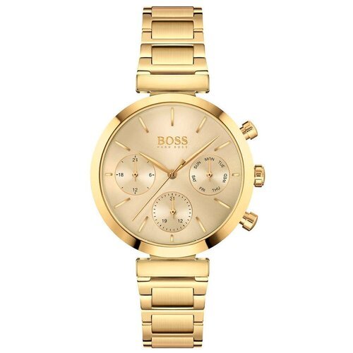 Купить Наручные часы BOSS, золотой
Женские стильные часы на стальном браслете с минерал...