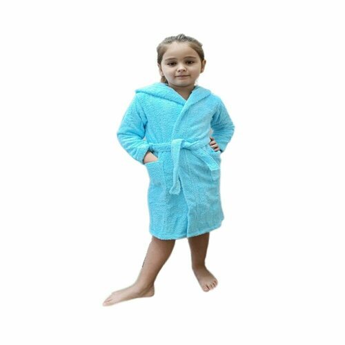 Купить Халат Алтын Асыр, размер 30, голубой
Махровый детский халат выполнен из 100% хло...