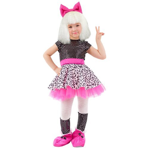 Купить Костюм пуговка, размер 122, розовый/черный
Костюм Куклы Лолы детский маскарадный...