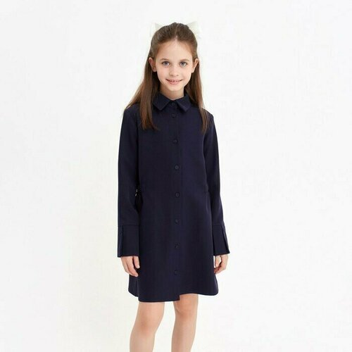 Купить Платье, размер 42, синий
Даже в школе девочкам хочется выглядеть стильно и совре...