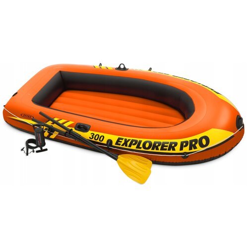 Купить Надувная лодка Intex Explorer-Pro 300 Set (58358) оранжевый
Трехместная надувная...