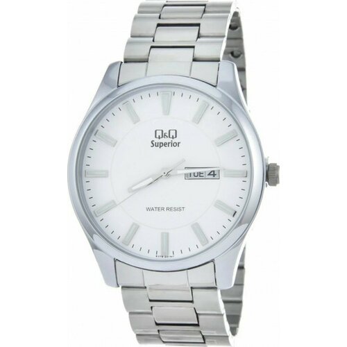 Купить Наручные часы Q&Q, белый
Мужские кварцевые часы в круглом корпусе на стальном бр...