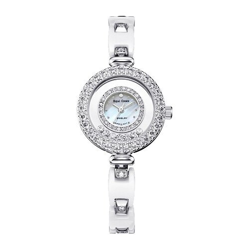 Купить Наручные часы Royal Crown, белый, серебряный
Наручные кварцевые женские часы изг...