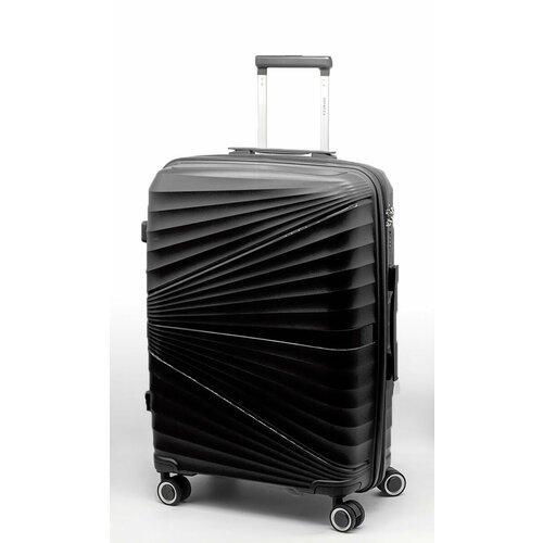 Купить Чемодан Impreza Yel-718, 70 л, размер M, черный
<h3>Ударопрочный, дорожный чемод...
