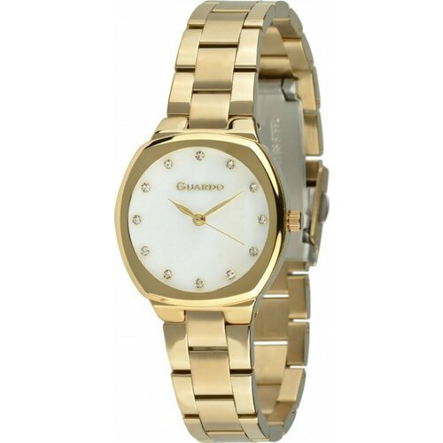 Купить Наручные часы Guardo, белый
Женские кварцевые часы в бочкообразном корпусе на зо...