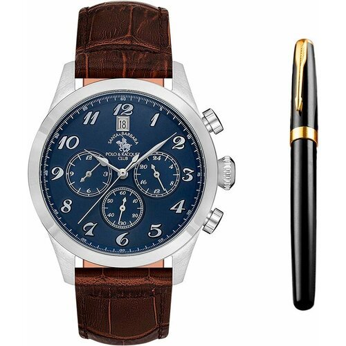 Купить Наручные часы SANTA BARBARA POLO & RACQUET CLUB, серебряный, серый
Мужские часы....
