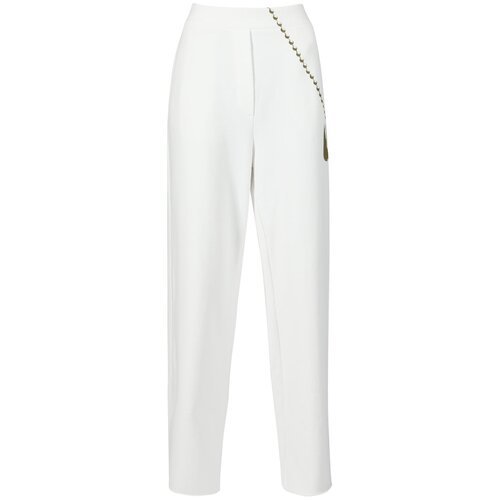 Купить Брюки MM6 Maison Margiela, размер S, белый
MM6 MAISON MARGIELA брюки белые принт...