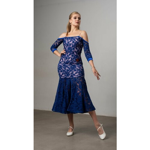 Купить Платье размер 44-46, синий
Оригинальное платье женское для танцев от GK ателье п...