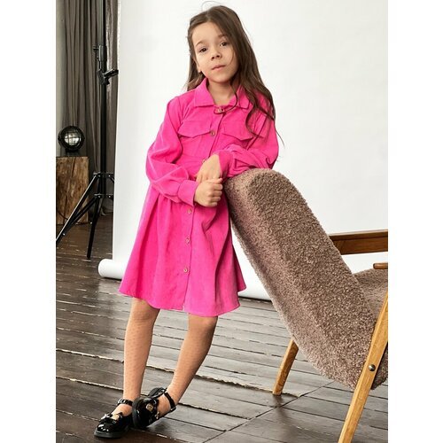 Купить Платье Бушон, размер 104-110, розовый
Платье для девочки школьное бушон ST73, цв...