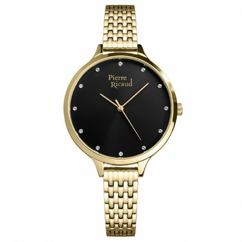 Купить Наручные часы Pierre Ricaud, черный
Женские кварцевые часы в круглом корпусе на...
