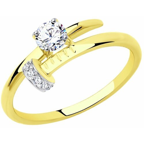 Купить Кольцо Diamant online, желтое золото, 585 проба, размер 18
<p>В нашем интернет-м...
