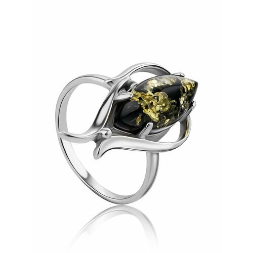 Купить Кольцо, янтарь, безразмерное, зеленый, серебряный
Изящное кольцо из и натурально...