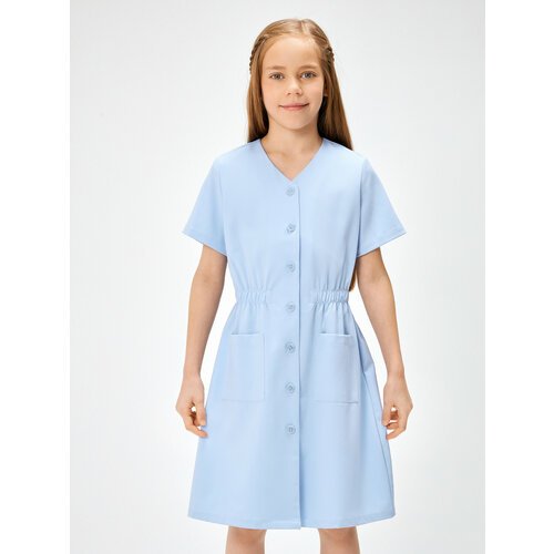 Купить Платье Acoola, размер 98, голубой
Платье для девочки, выполнено из хлопкосодержа...
