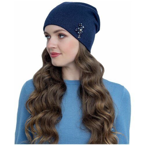 Купить Шапка Landre, размер 56-59, синий
Стильная женская двойная шапка-бандана из трик...
