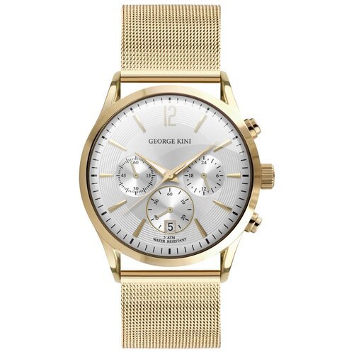 Купить Наручные часы GEORGE KINI, серый, золотой
Мужские кварцевые наручные часы с хрон...