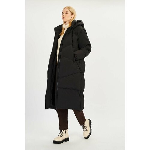 Купить Пуховик Little Secret, размер 52, черный
Куртка женская зимняя удлиненная с комб...