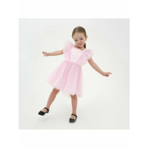 Купить Платье Kaftan, размер 134/140, розовый
Розовое пышное платье с крылышками - идеа...