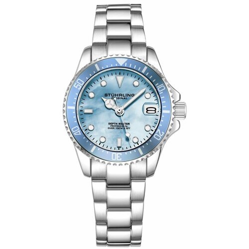Купить Наручные часы STUHRLING Aquadiver, голубой, серебряный
Женские часы. Коллекция A...