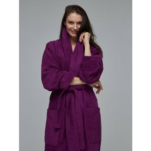 Купить Халат SENIY, размер 54/56, фиолетовый
Женский махровый халат без капюшона изгото...