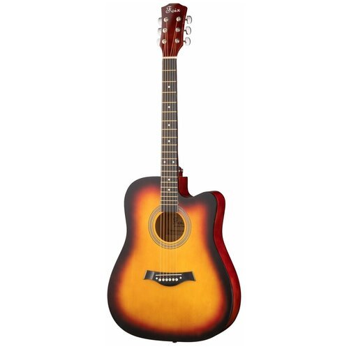 Купить Акустическая гитара, с вырезом, санберст, Foix FFG-4101C-SB
Акустическая гитара...