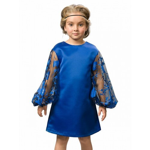 Купить Платье Pelican, размер 5, синий
Платье для девочек. Платье А-силуэта из плотной...