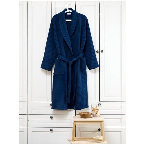 Купить Халат PandaHug, размер 52-54, синий
Вафельный халат, выполненный из натурального...