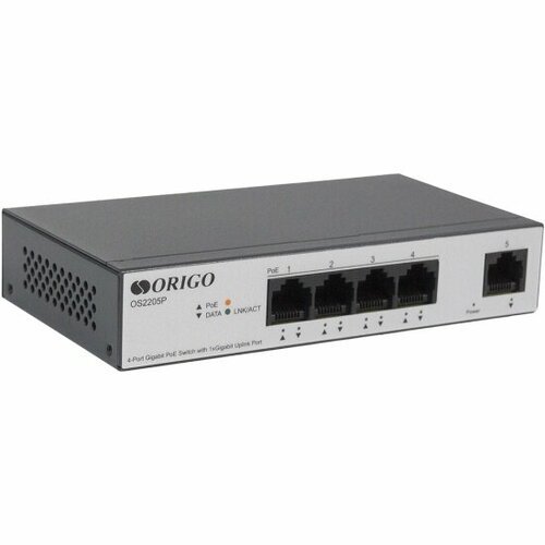 Купить Коммутатор Origo OS2205P/60W/A1A
OS2205P/60W – 5-портовый гигабитный неуправляем...