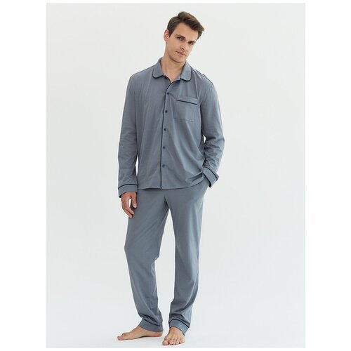 Купить Пижама Ihomewear, размер L(170-176), серый
Мужской классический пижамный костюм:...