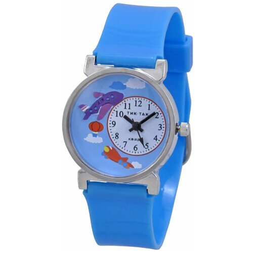 Купить Наручные часы Тик-Так, голубой, мультиколор
<p>Детские наручные часы Тик-Так Н10...