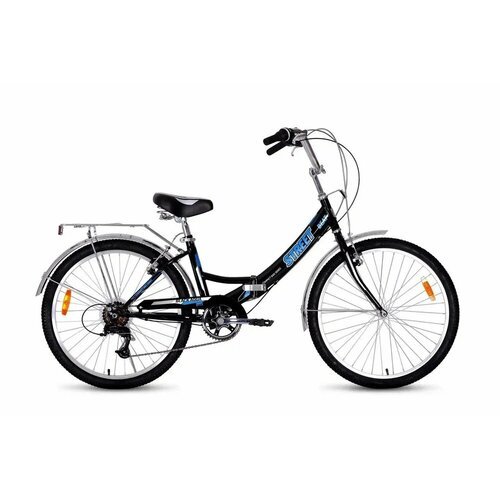 Купить Велосипед BA Street Beat 1421 24"; 6s (РФ) (16", черный-голубой)
Диаметр колеса:...