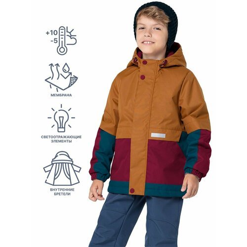 Купить Куртка NIKASTYLE 4м2924, размер 134-68, коричневый
Куртка демисезонная для мальч...