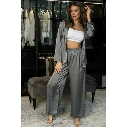 Купить Пижама Lavolle, размер XL, серый
Ищете идеальную пижаму для комфортных и стильны...