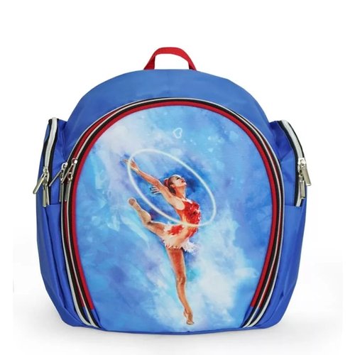 Купить Рюкзак для гимнастики (ткань п/э, синий/голубой) 220-041
Встроенный чехол для па...
