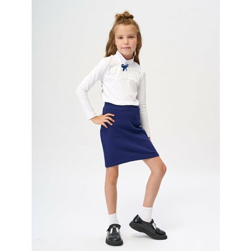 Купить Школьная юбка КотМарКот, размер 146, синий
Базовая школьная юбка-карандаш для де...