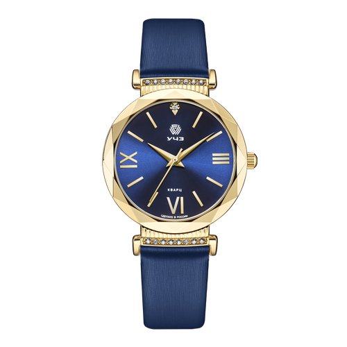 Купить Наручные часы УЧЗ 3021L-3, золотой, синий
Наручные кварцевые женские часы произв...
