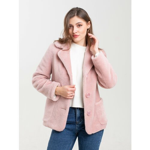Купить Куртка, размер 40, розовый
Куртка чебурашка эко шуба тедди женская укороченная з...