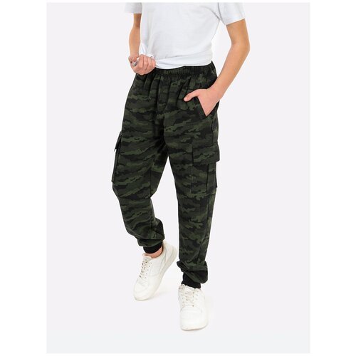 Купить Брюки HappyFox, размер 158, зеленый
Детские спортивные брюки оверсайз в стиле ми...
